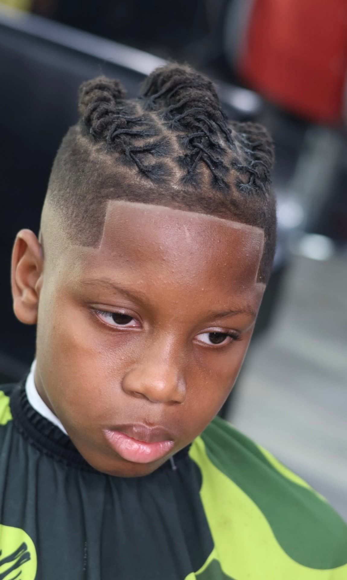 Kids twisted locs fade