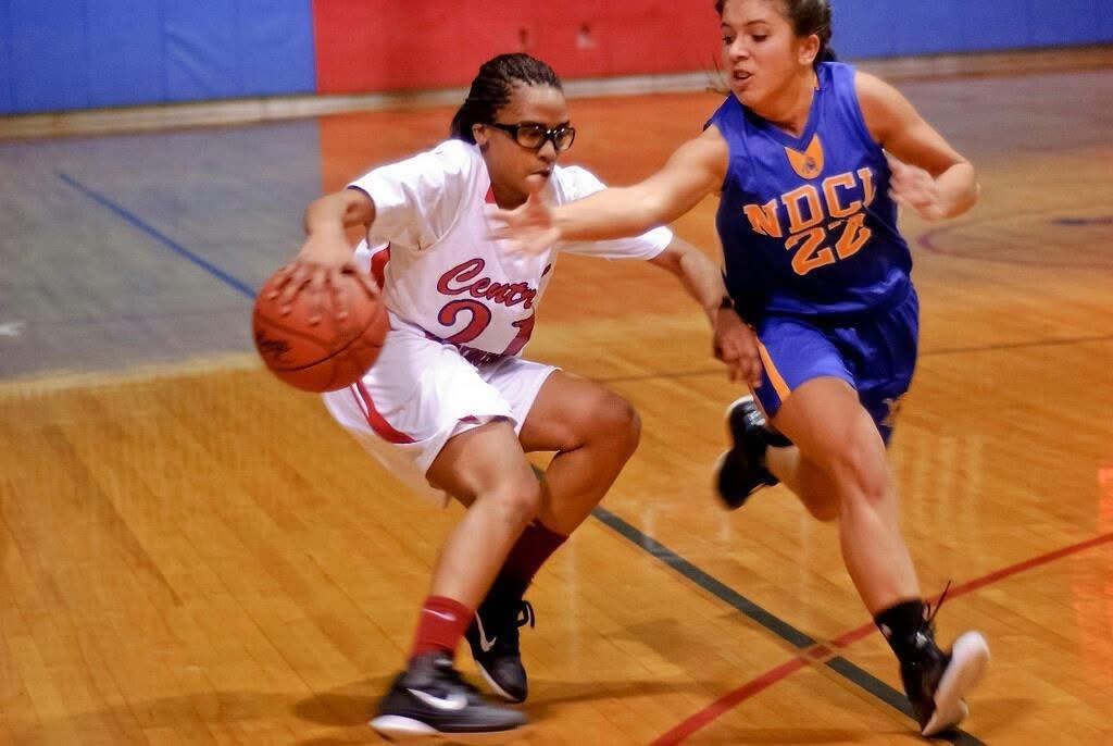 Basketball days on the court